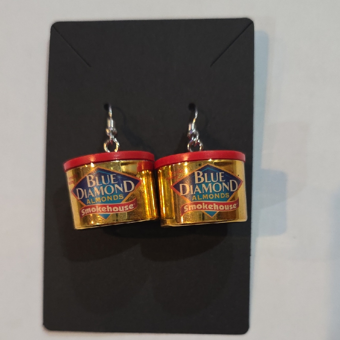 Blue Diamond Almonds Earrings